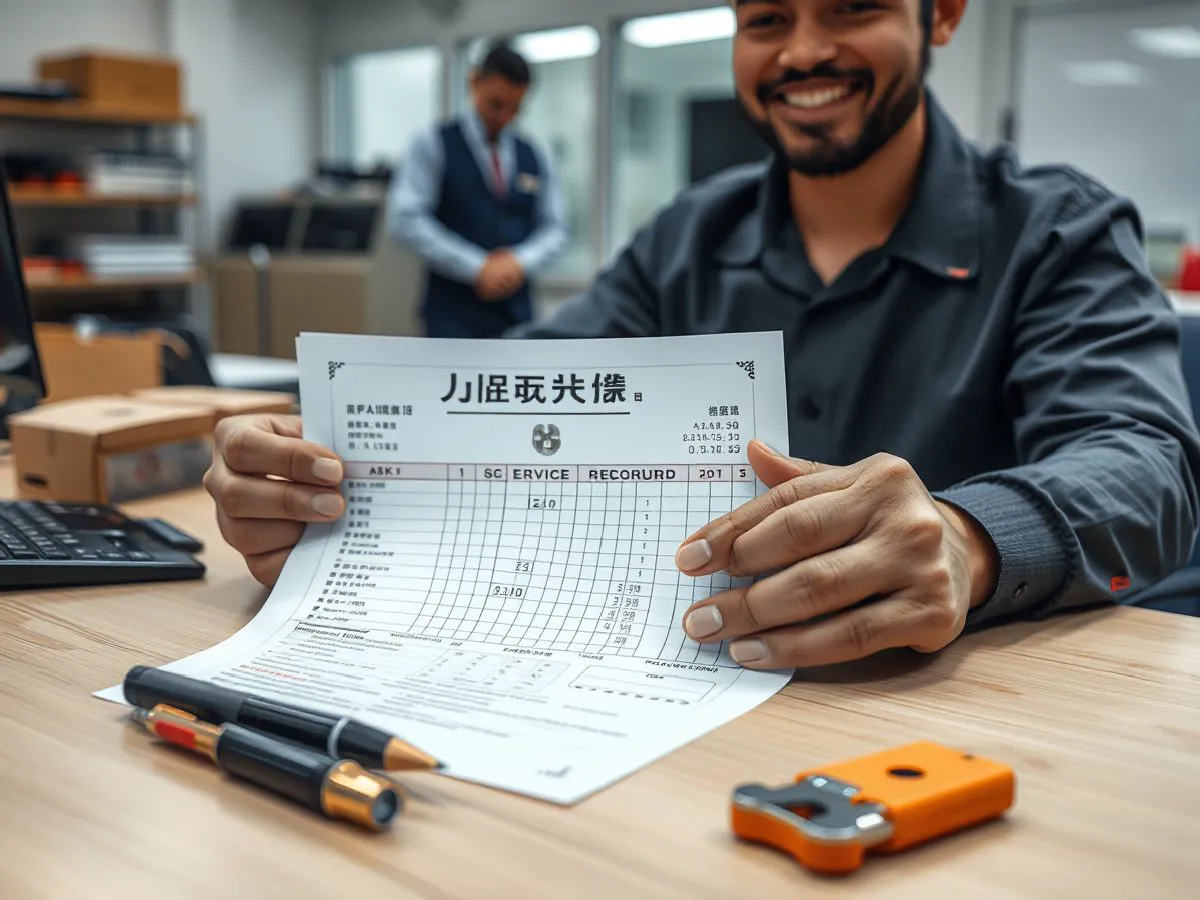 锦沃维修服务记录与工具展示